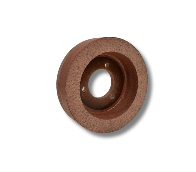 Disc cupă finisare GLOSSY R 150x40x50mm, suport plastic, granulație 40, cant, Bottero