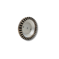 Disc cupă diamantat segmentat, dimensiuni exterior 150x15x7, interior 12 mm, 15°, 32 segmente, H=40 mm, granulație 100, SINGIP ( MCM 9-pos.1)