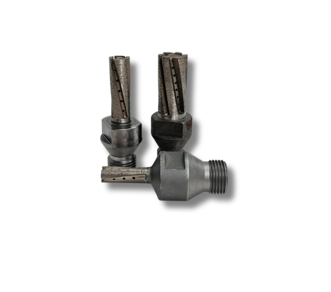 Router segmentat, cu diametru de 8,10,12,16 și 20 mm , prindere 1/2 gas, L=75mm,  granulație 70