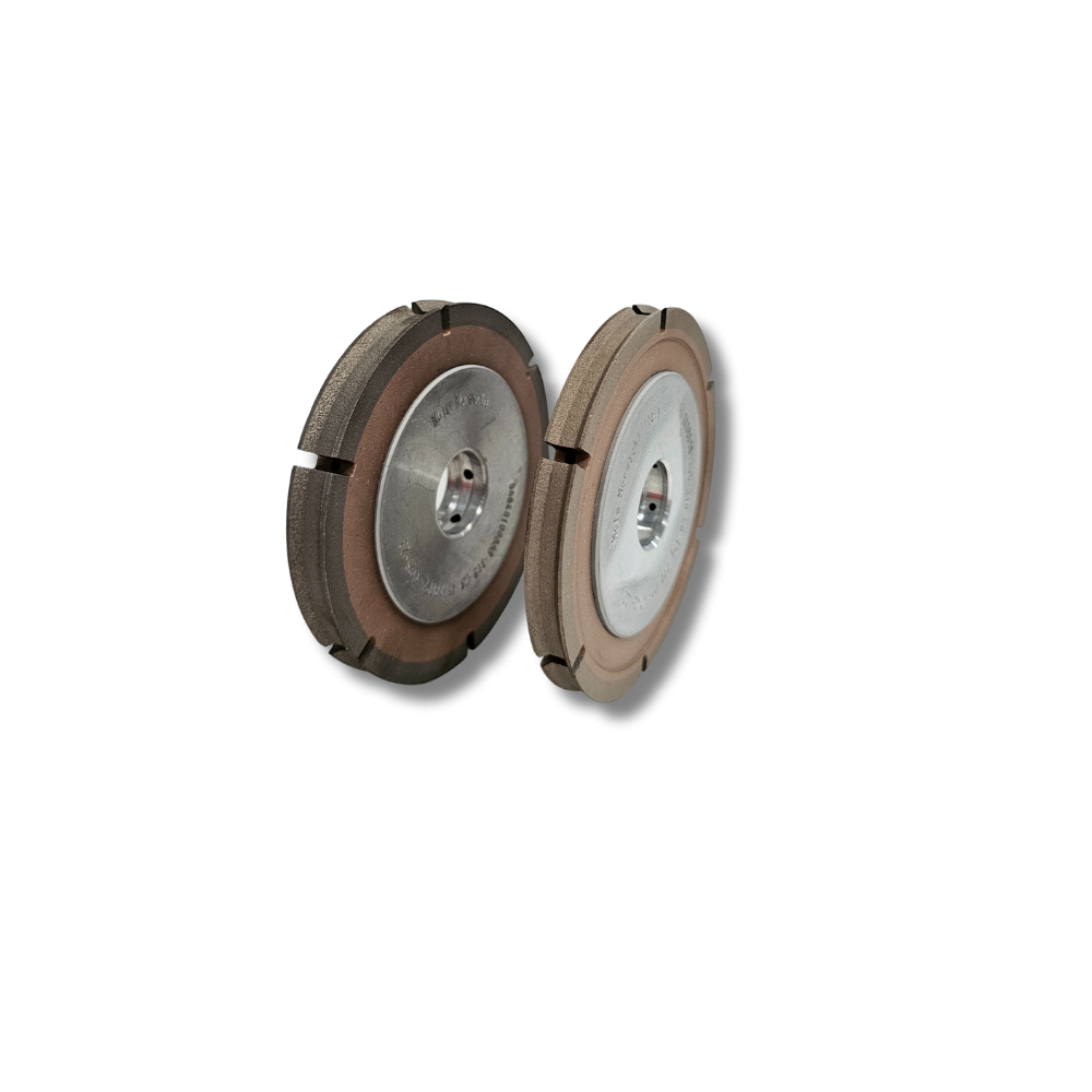 Disc diamantat periferic, diametru exterior 100 mm, interior 22 mm, găuri de răcire,45° segmente, granulație 230, profil trapez, geam 2 -25 mm 2 Disc diamantat periferic, diametru exterior 100 mm, interior 22 mm, găuri de răcire,45° segmente, granulație 230, profil trapez, geam 2 -25 mm - imagine 2